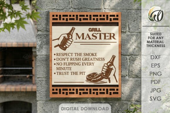 3D Grill Wall Art Laser Cut: A Modern Design Asset