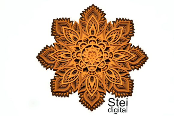 3d Layered Flower Mandala: Crafting Elegance with Precision