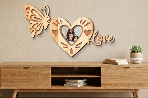 Beautiful Laser Cut Heart Photo Frame SVG Designs