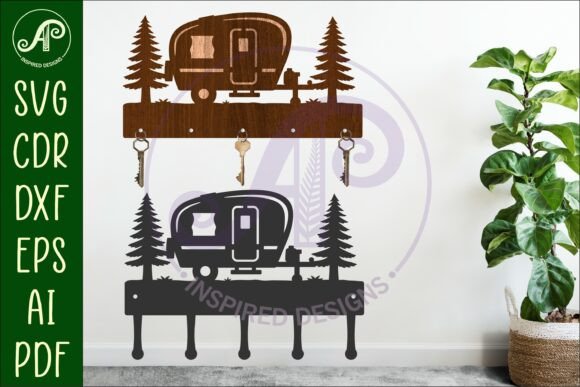 Cararvan Key Holder Designs for Laser and Craft Projects