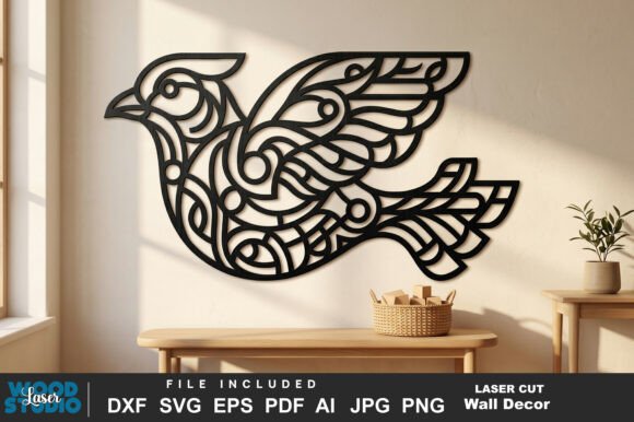 Cute Bird Laser Cut SVG