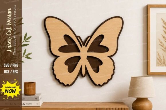 Elegant Butterfly Silhouette Laser Cut Svg Designs