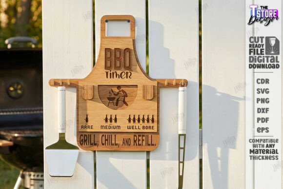 Funny BBQ Timer Laser Cut | Wall Signs