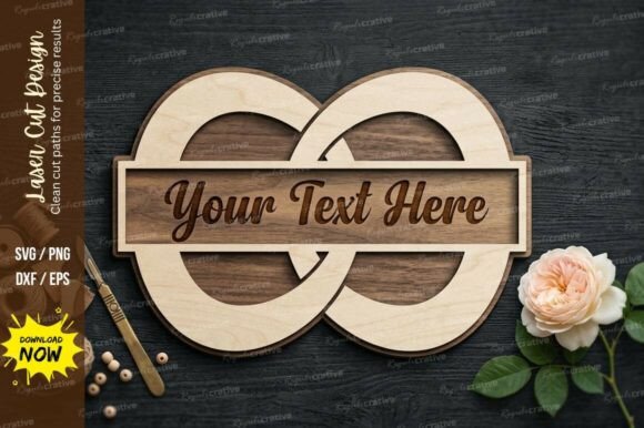 Infinity Name Frame Laser Cut Svg: Endless Design Possibilities