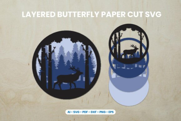 Layered Deer Paper Cut SVG: Elevate Your Craft Projects
