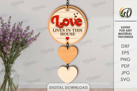 Love Decor Laser Cut Wall Decor SVG