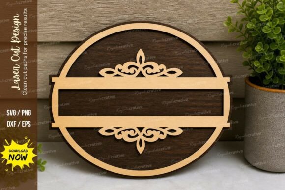 Precision Laser Cutting Designs for Round Name Plates