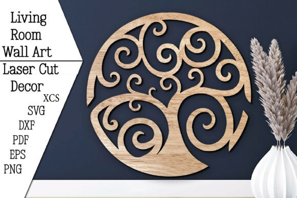 Tree of Life Laser Cut Wall Art Decor: Elegant Design