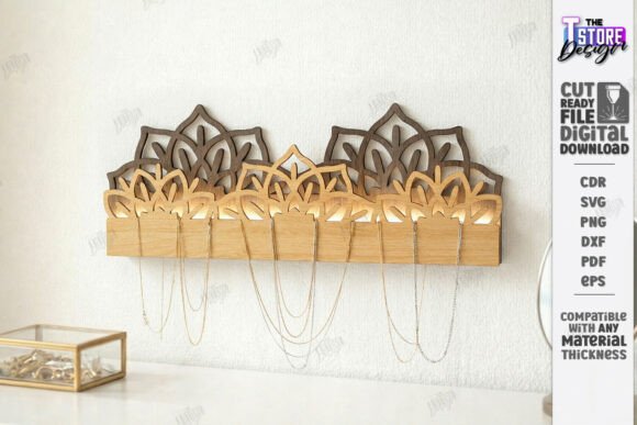 Wall Jewelry Organizer Laser Cut | CNC